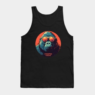 I pooped today gorilla Tank Top